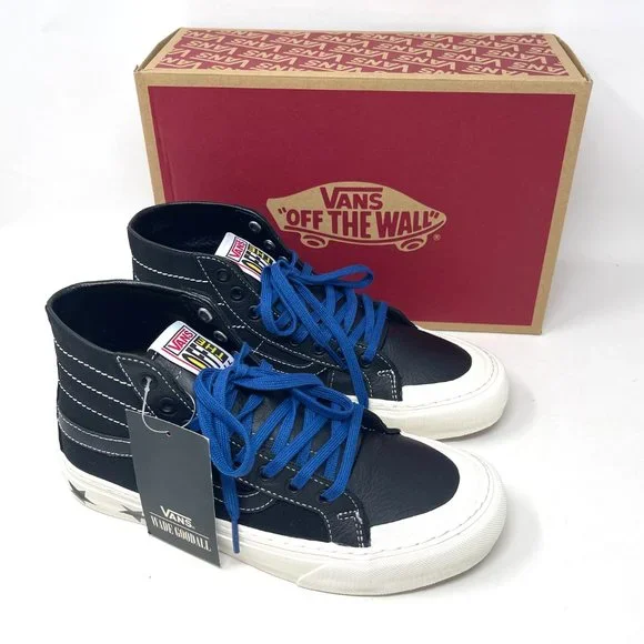 Vans Sk8 Hi 138 Decon Canvas Leather Black Skateboarding Women's S VN0A3MV16BD - Picture 9 of 11